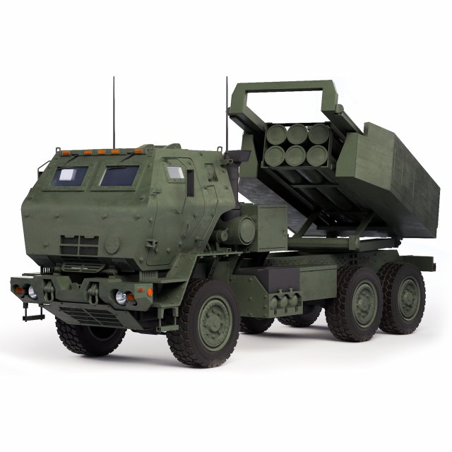 MLRS M142 HIMARS 2006 3D Model .c4d .max .obj .3ds .fbx .stl .blend 