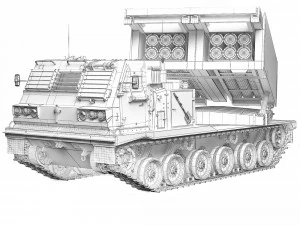 MLRS M270 A1 1998 3D Model