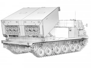 MLRS M270 A1 1998 3D Model