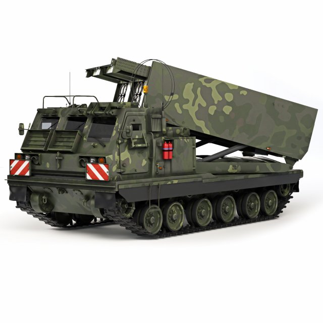 MLRS Mars II 1996 Model 3D .c4d .max .obj .3ds .fbx .stl .blend 