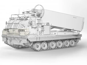 MLRS Mars II 1996 3D Model