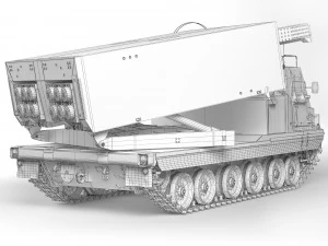 MLRS Mars II 1996 3D Model