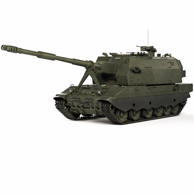 Self-Propelled Howitzer 2S35 Coalition-SV 2015 3D Model .c4d .max .obj .3ds .fbx .stl .blend 