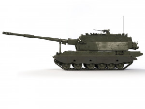Self-Propelled Howitzer 2S35 Coalition-SV 2015 Modello 3D