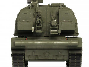 Self-Propelled Howitzer 2S35 Coalition-SV 2015 3D Model