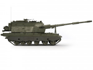 Self-Propelled Howitzer 2S35 Coalition-SV 2015 Modello 3D