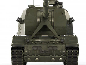 Self-Propelled Howitzer 2S35 Coalition-SV 2015 3D Model