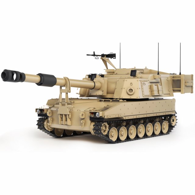 Self-Propelled Howitzer M109A6 Paladin 2019 3D मॉडल .c4d .max .obj .3ds .fbx .stl .blend 