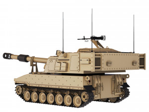 Self-Propelled Howitzer M109A6 Paladin 2019 3D मॉडल