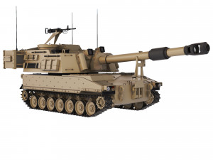 Self-Propelled Howitzer M109A6 Paladin 2019 3D मॉडल