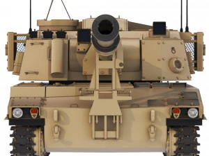 Obice semovente M109A6 Paladin 2019 Modello 3D