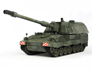 Obus autopropelido Panzerhaubitze 2000 2004 Modelo 3D