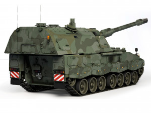 Self-Propelled Howitzer Panzerhaubitze 2000 2004 Modelo 3D