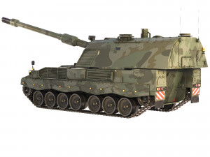Self-Propelled Howitzer Panzerhaubitze 2000 2004 Modelo 3D