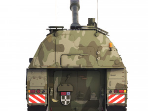 Self-Propelled Howitzer Panzerhaubitze 2000 2004 Modelo 3D