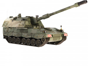 Self-Propelled Howitzer Panzerhaubitze 2000 2004 Modelo 3D