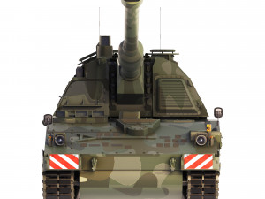 Self-Propelled Howitzer Panzerhaubitze 2000 2004 Modelo 3D