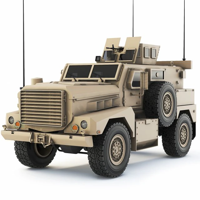 Cougar 4x4 MRAP H 2005 3D Model .c4d .max .obj .3ds .fbx .stl .blend 