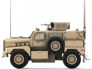 Cougar 4x4 MRAP H 2005 3D Model