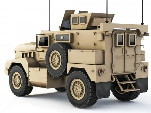 Cougar 4x4 MRAP H 2005 3D Model