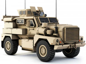 Cougar 4x4 MRAP H 2005 3D Model