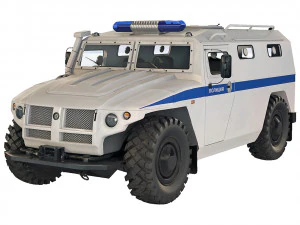 GAZ Tiger 233036 police 2005 3D Model