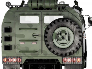 Gaz Tiger M 23115 2007 3D Model