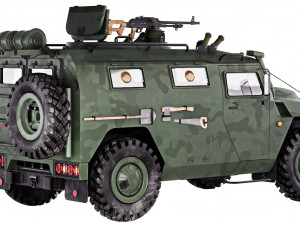 Gaz Tiger M 23115 2007 3D-Modell