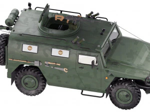 Gaz Tiger M 23115 2007 3D Model