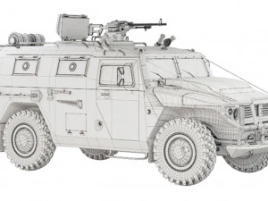 Gaz Tiger M 23115 2007 3D Model