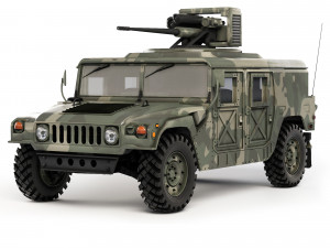 HMMWV M242 Bushmaster 1989 3D Model