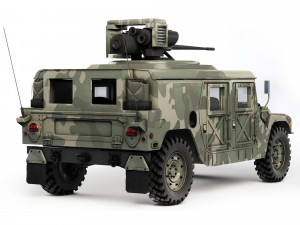 HMMWV M242 Bushmaster 1989 Model 3D