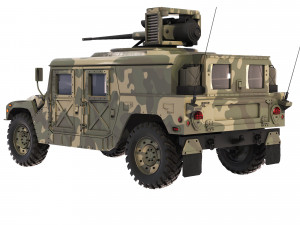 HMMWV M242 Bushmaster 1989 Model 3D