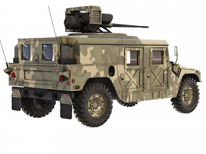 HMMWV M242 Bushmaster 1989 Model 3D