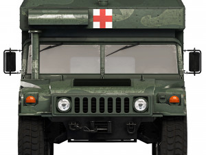 HMMWV M997A3 Ambulance 2018 3D Model