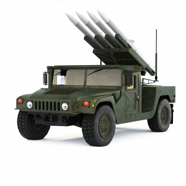 HMMWV 1097A2 CLAWS AMRAAM 2008 3D Model .c4d .max .obj .3ds .fbx .stl .blend 