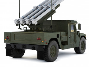 HMMWV 1097A2 CLAWS AMRAAM 2008 Modèle 3D