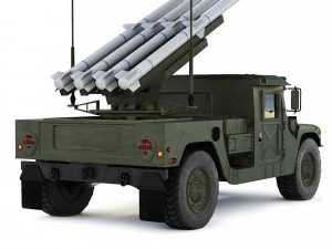 HMMWV 1097A2 CLAWS AMRAAM 2008 3D Model