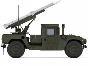 HMMWV 1097A2 CLAWS AMRAAM 2008 Modèle 3D