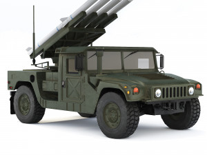 HMMWV 1097A2 CLAWS AMRAAM 2008 Modèle 3D