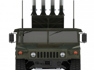 HMMWV 1097A2 CLAWS AMRAAM 2008 Modèle 3D
