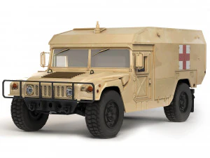 HMMWV M996A1 Ambulance 2004 3D Model