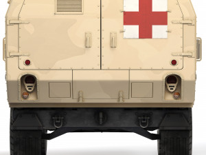 HMMWV M996A1 Ambulance 2004 3D Модель