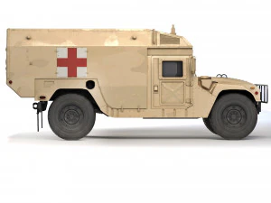 HMMWV M996A1 Ambulance 2004 3D Model