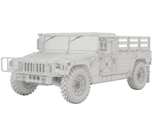 HMMWV M998 1991 3D Модель