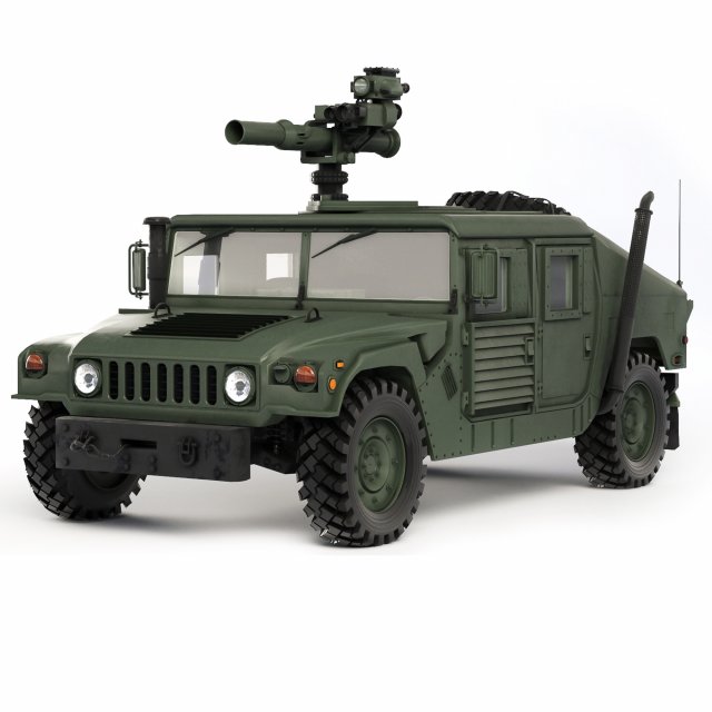 HMMWV M1046 TOW Missile 2006 3D Модель .c4d .max .obj .3ds .fbx .stl .blend 