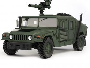 HMMWV M1046 TOW Missile 2006 3D Model