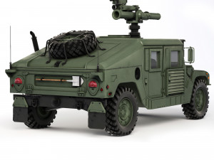HMMWV M1046 TOW Missile 2006 3D Модель