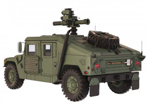HMMWV M1046 TOW Missile 2006 3D Model
