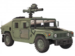 HMMWV M1046 TOW Missile 2006 3D Model
